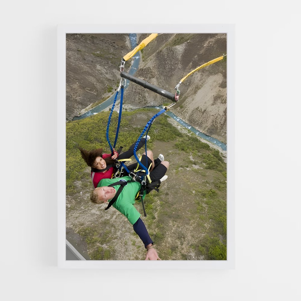 Poster Descente Épique – affiche Saut à l’élastique (vue 3)